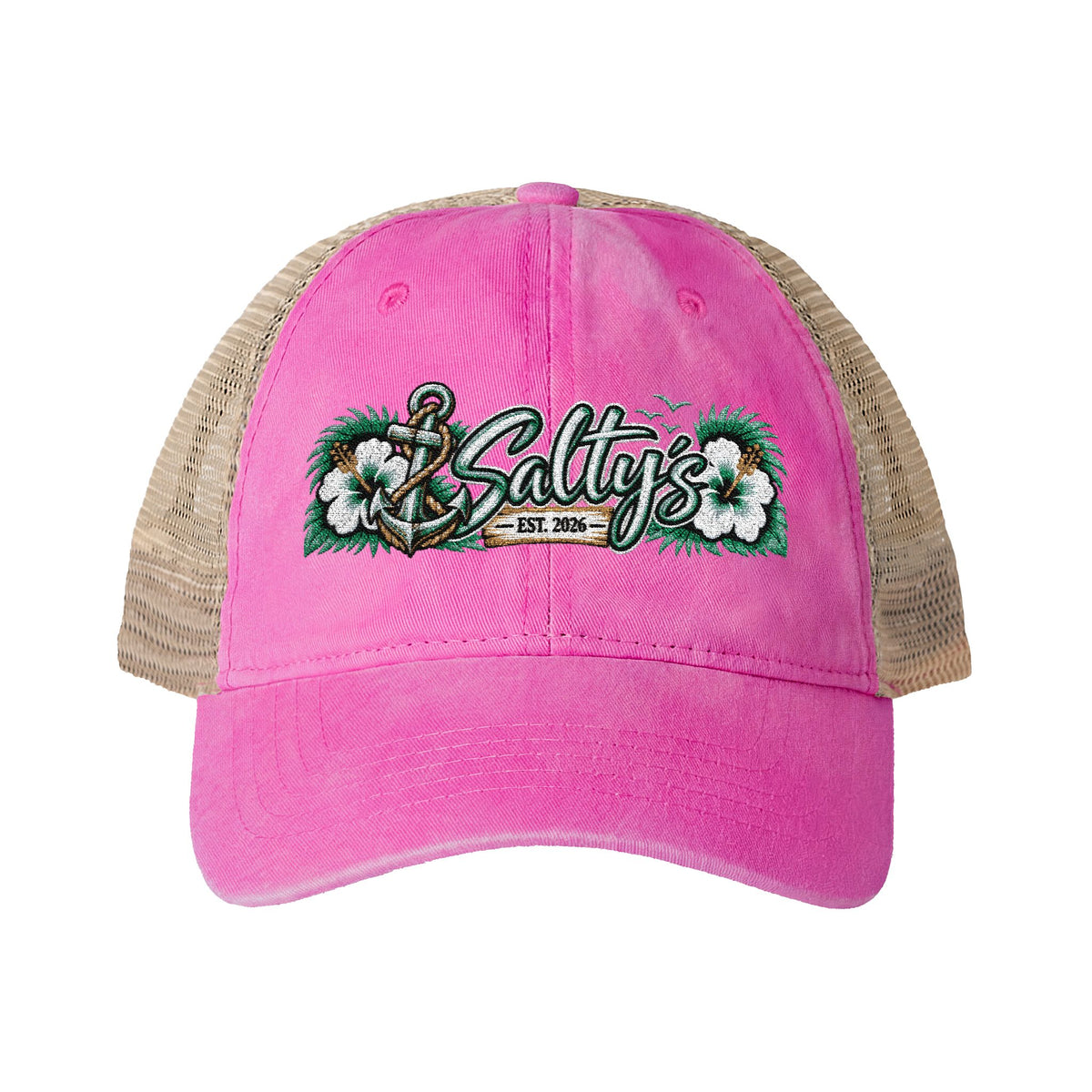 Women's Washed Mesh-Back Cap