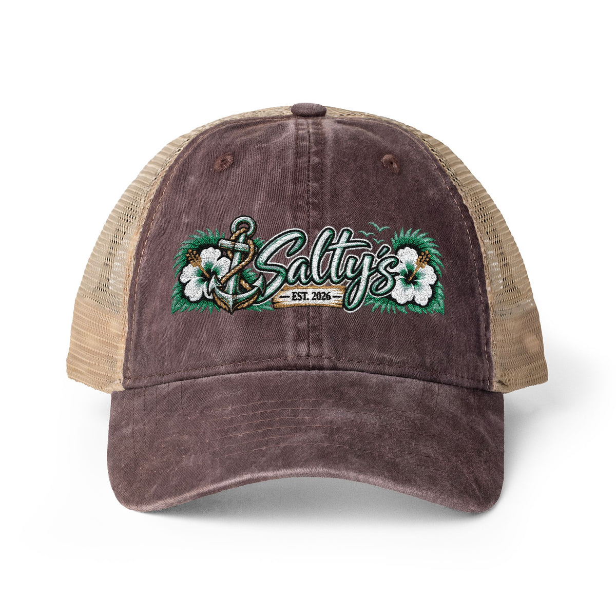 Women's Washed Mesh-Back Cap