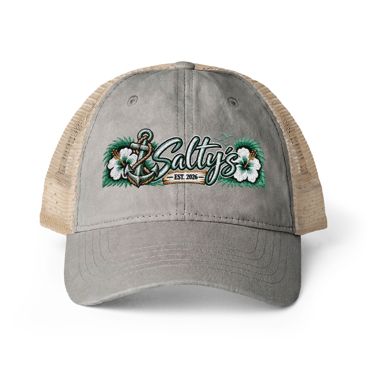 Women's Washed Mesh-Back Cap
